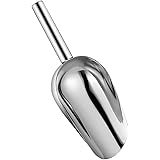 GSHLLO 2 Pcs Stainless Steel Kitchen Scoops Ice Shovel Scoops Metal Flour Scoops Sugar Sweet Scoops Candy Food Scoopers for B