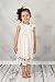 Bow Dream Flower Girl's Dress Vintage Lace Off White