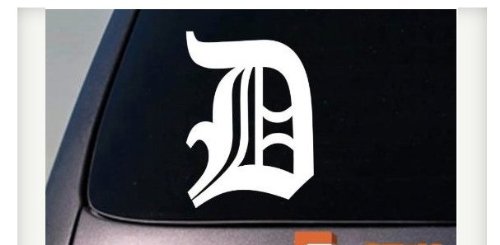 Letter D 6" Sticker Decal Old English Truck Car Window Teach Girl Craft CollegeC743
