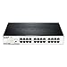 D-Link DGS-1024D, Ethernet Switch, 24 Port Gigabit Unmanaged Fanless Network Hub Desktop or Rack Mountable, Black