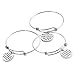 iJuqi Birthday Gifts for Women Girls - 3PCS Stainless Steel Inspirational Charm Bracelets Jewelry Set Motivational Expendable Bangles Ideas
