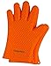 RAVING RED: Ultimate Protective Heat Resistant & Waterproof Silicone BBQ Grilling Gloves, Extra Thick, Comfortable and Convenient, Handling All High Temperature Food, Best For Indoor & Outdoor, Cooking, Baking, Smoking, Oven, Frying, Potholer,
