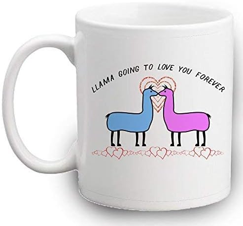 LULAH BLU Llama Going To Love You Forever Mug | Funny LLAMA | Trendy | Quirky