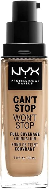 NYX Can’t Stop Won’t Stop Full Coverage Foundation Beige 24 Hour Matte