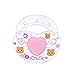 Ddummy Magnetic Pacifier for Reborn Newborn Baby Dolls Handmade Cradle Pink