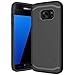 Galaxy S7 Case, LK [Armor Shield] Shock Absorbent Dual Layer Hard PC Cover + TPU Inner Hybrid Defender Case For Samsung Galaxy S7 (Black)