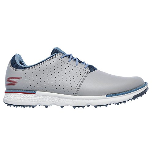 Skechers Men's Go Golf Elite 3 Approach Lx Golf Shoe,Light Gray/Blue,11 M US