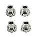 1 Set Aluminum 17mm Rim Wheel Hex Mount Hub Nuts & Pins for 1/8 RC Car Buggy Truck Silver