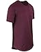 ShirtBANC Hipster Hip Hop Elong Drop Cut Mens Shirt Longline Dropcut Tshirt Wine