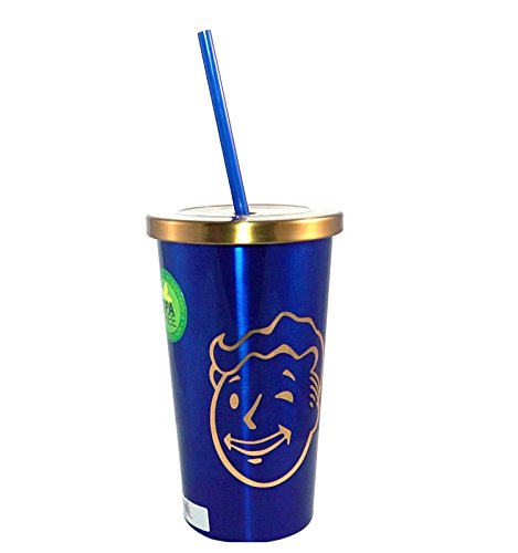Just Funky Official Fallout Vault Boy Stainless Steel Travel Cup