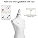 Giantex Female Mannequin Torso Body Dress Form with White Adjustable Tripod Stand, 51.2’’-66.2’’ Adjustable Height Non-Straight Pinnable for Pants Clothing Dress Jewelry Display (White)
