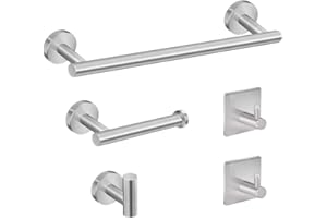 Brushed Nickel Bathroom Hardware Set Towel Bar Towel Racks