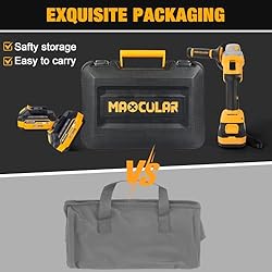 MAXCULAR Cordless Angle Grinder with 2x4.0 AH