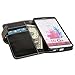LG G3 Case, LG G3 Flip Case - E LV LG G3 Deluxe PU Leather Folio Wallet Full Body Protection Case Cover for LG G3 with 1 Stylus - Black