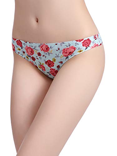 VOENXE Seamless Thongs for Women No Show Thong Underwear Women 5-10 Pack - Thumbnail 2