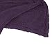 PAVILIA Sherpa Throw Blanket for Couch Sofa, Purple Fluffy Warm Plush Blanket for Bed, Cozy Super Soft Lightweight Throw, Fuzzy Decorative Blanket, All Season Home, 50x60