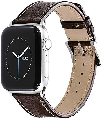 CHIMAERA Compatible Replacement for 38mm 40mm 42mm 44mm Apple Watch Band Leather Strap Series 5/4/3/2/1 Sports Edition