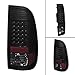 AKKON - Fits 2008-2016 Ford F250/350/450/550 Superduty Pickup Black Smoked LED Tail Light+Smoked LED 3RD Brake Light Lamp Combo