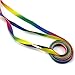 Polyester Rainbow Color Shoelaces Shoe Laces Tie for Casual Sport Athletic Shoes