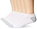 Hanes Ultimate Men's 5-Pack FreshIQ X-Temp No-Show Socks, White-Shoe Size: 6-12