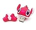 Novelty Stitch Pink Shape Design 32GB USB 2.0 Flash Drive Cute Memory Stick Stitch Thumb Drive Data Storage Pendrive Cartoon Jump Drive Gift (Stitch pink-32GB)