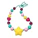 KongNai Teething Necklace Focused Kids with Special Needs | Silicone Chew Necklace with Heart Beads To Chew | Sensory Teether Pendant for Your Teething Babies