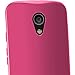 iGadgitz Solid Pink Glossy TPU Gel Skin Case Cover for Motorola Moto G 2nd Generation 2014 XT1068 (G2) + Screen Protector