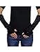 Dahlia Women's Sparkling Rhinestone Acrylic Fingerless Arm Warmer Gloves