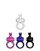 GREYWOLF Penis Ring Vibrating Cock Ring for Penis and Clitoral Stimulator Power Stamina Clit Cockring Improv Stimulation for the Penis and Harder Erections Intercourse (White)