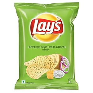 Lay’s Potato Chips – American Style Cream & Onion – 167 g Pack