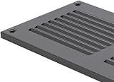 Europlast 300x100mm Grey Metal Air Vent Grille with Insect Mesh view 6