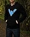 Decrum Black Fleece Pullover Mens Long Sleeve Hoodie | Wing, 2XL