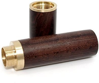 Vecent Portable Wood Toothpick Holder Mini Toothpick box Pocket Toothpick Holder (Dark Brown)