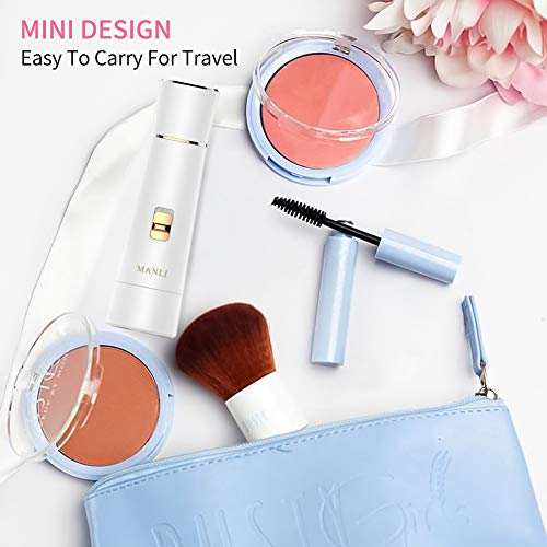 Facial Hair Removal for Women, MANLI 4 in 1 IPX 6 Waterproof Painless Lady Grooming Kit With Facial Hair Remover, Body Shaver, Nose Hair and Eyebrow Trimmer, USB Rechargeable Trimmer【Upgrade Motor】