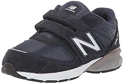 New Balance 990 V5 Hook and Loop Sneaker, Navy, 1.5