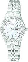 Citizen 60379 Reloj An&aacute;logo para Mujer, Color Madreperla/Plateado