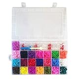 LilPals' DIY 10000+ Multi-Color Rubber Band Mega Refill Kit - Best Value Set Includes 20+ Rubber Band Colors of The Rainbow in A Durable Case - Kid's Party Favorite