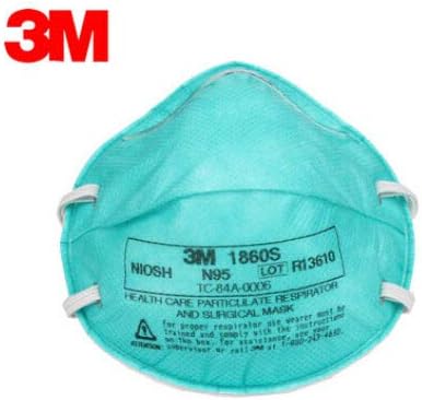 3M 1860S Medical Mask N95 (5-Masks, from bulk) SMALL Size