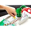 Hot Wheels GFY47 Mario Kart Piranha Plant Slide Playset with 1:64 Die-Cast Yoshi and B-Dasher Vehicle