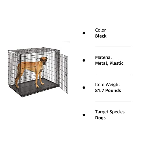Midwest Homes For Pets SL54DD Ginormus Double Door Dog Crate For XXL