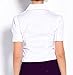 Soojun Women's Short Sleeve Bodysuit Button Down Formal Dress Shirts