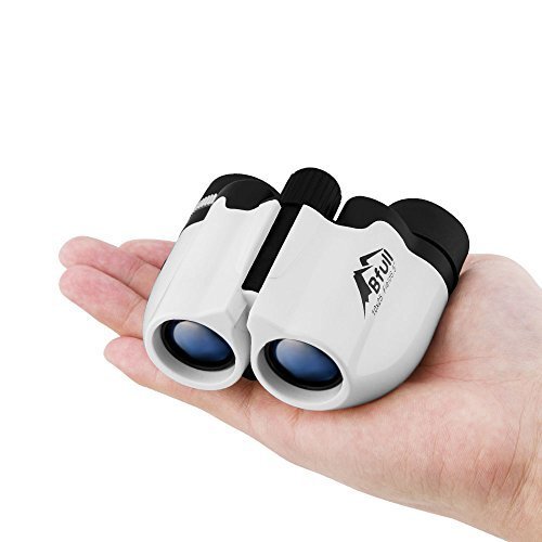 BFULL Binoculars- 10x25 Kids Binoculars Mini Folding Binoculars Compact Binoculars for Adults Waterproof Telescope for Bird watching, Football Safari Sightseeing, Camping and Travel(Black)