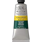 Winsor & Newton, Phthalo Green Galeria Acrylic Paint, 60ml Tube, 60-ml