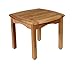 Amazonia Lincoln 1-Piece Outdoor Square Side Table | Teak Wood | Ideal for Patio and Indoors, 19.5