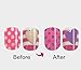 MayQueen 7PACK 84Tips Artificial Junior False Fake Art Nails, Pre-Glued Sticker Nails For Kids (7 Day Nails)