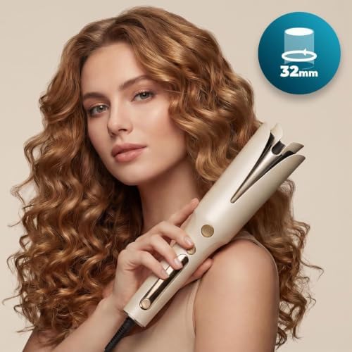 Boucleur Automatique avec Technologie Plasma SurfCare Magic Waves Plasma. Cylindre de 32mm, Revêtement de Céramique, 160°-210°C, Bouton de Rotation, Fonction Mémoire, Chauffage Rapide