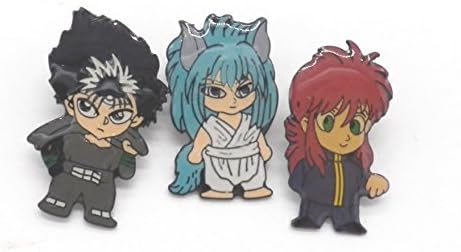 3 YuYu Hakusho Hiei Yoko Pin Set~ Yu Yu Hakusho