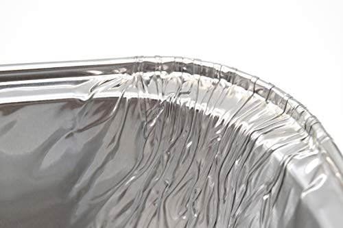 Fig & Leaf (35 Pack) Premium 9" x 13" Aluminum Pans l Half Size Deep Steam Table Pan l Heavy Duty 34 Gauge l Disposable Chafing Foil for Roasting, Baking, or Cooking