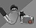Quad Driver Headphones,ERJIGO KZ ZS5 High Fidelity Extra Bass Earbuds with Microphone and Remote,Detachable Cable,Grey