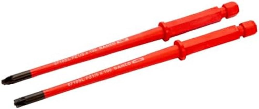 Bahco 8710SL-2P "Combi-Tip" Insulated Interchangeable Blades, Red, 100 mm, Set of 2 Piece
